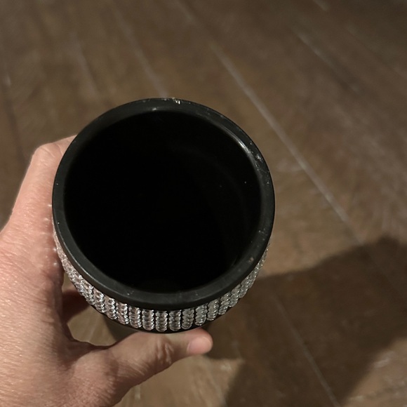 Breast Cancer Support Tumbler with Rhinestone Bling Band - Picture 3 of 4